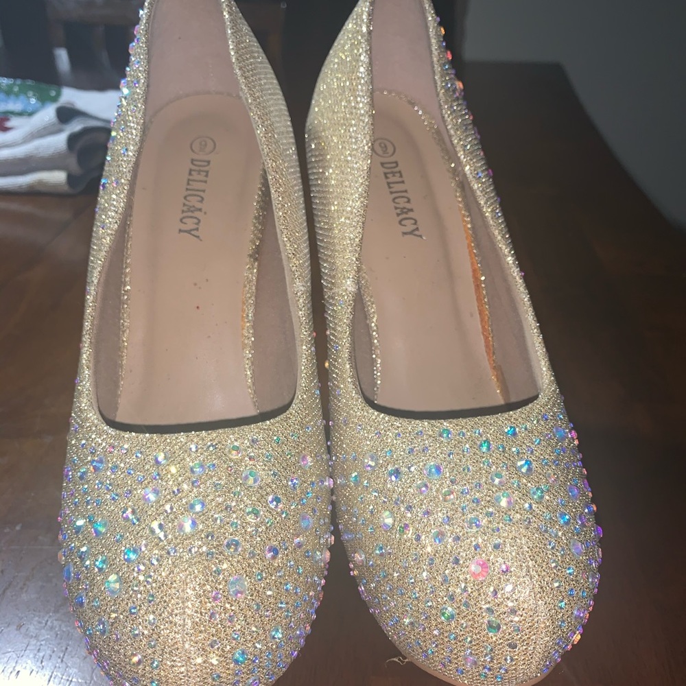 Delicacy Champagne Heels